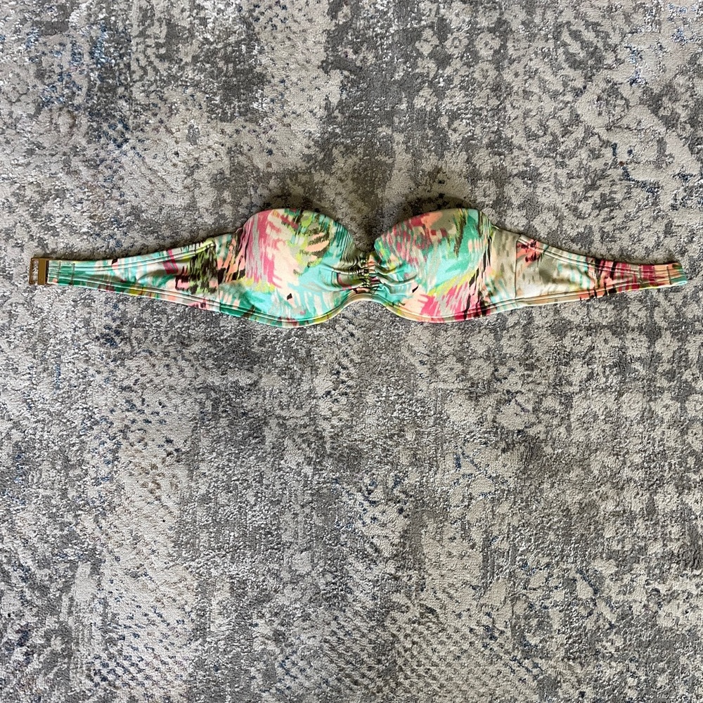 Victorias Secret Bikini Top Multi Color Strapless